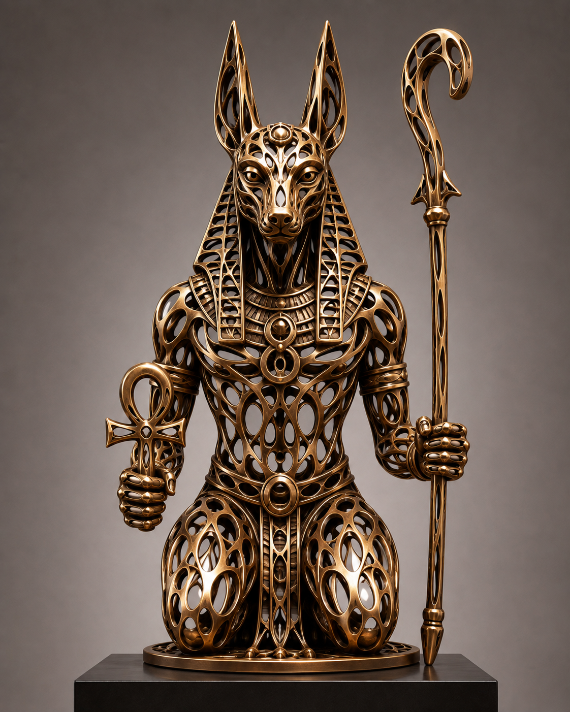 Forma Archetypiczna — Anubis, aeromorficzna wizualizacja koncepcyjna